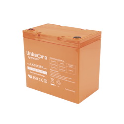 Batería 12 V / 55 Ah / UL / Tecnología AGM-VRLA / Vida útil promedio de 5 años / Retardo a la flama / Para uso en equipo electrónico, Alarmas de Intrusión / Incendio/ Control de acceso / Video Vigilancia / Termina