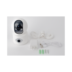 Camara doble lente 3mp| Wifi| autoseguimiento| Detección de movimiento| audio de 2 vias| almacenamiento hasta 128GB