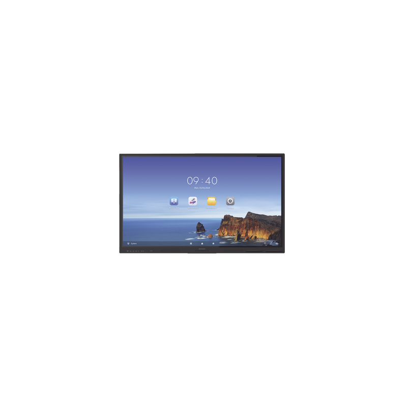 Pantalla Interactiva Touch de 65" Android 13 / Resolución 4K / Bocinas Integradas / Entradas HDMI / Incluye 2 Lápices para Escribir