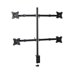 Montaje de Escritorio articulado para 4 monitores de 13 a 27" /  Soporta hasta 15 kg / Vesa 75 x 75 / 100 x 100 / Acero 