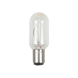 Bombilla transparente de 120 Vca / 30 W de doble contacto 