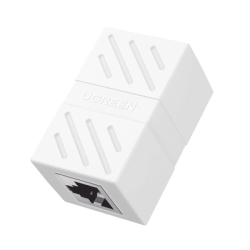 Acoplador (Extensor de Cable Ethernet RJ45 a RJ45) | 1000Mbps | Compatibilidad con Cat7 Cat6A Cat6 Cat5e | Compatible con POE | Ignífugo | ABS | Color Blanco.
