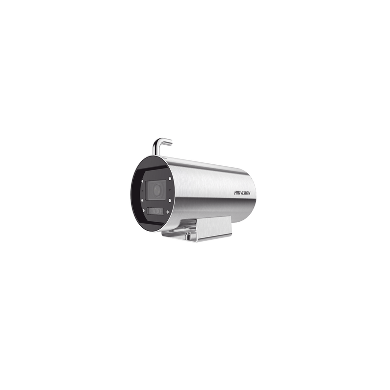 Bala IP 8 Megapixel / Lente Mot. 2.8 a 12 mm / Acero Inoxidable (304) / Altas Temperaturas (250°C) / Refrigeración por Agua / IP68 / Dual Light (30 mts IR + 20 mts Luz Blanca) / WDR 120 dB / ONVIF / PoE+ / Alarmas I/O / ACUSENSE