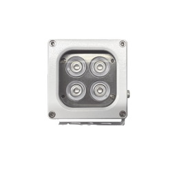 Iluminador LED de Alta Potencia | Luz Blanca | 10 Metros de Iluminación | Cobertura 120° | IP66 | Bajo Consumo de Energía | Fotocélula Incorporada | Soporte en “U” | Carcasa de Aluminio | Alta Transmitancia de Luz. | C