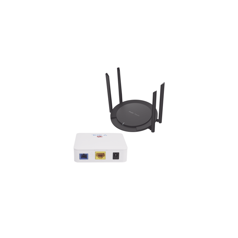 Kit 2 ONU Bridge V-Sol, Dual GPON/EPON con Router Home Wi-Fi Ideal para distribuciones WISP de mayor cobertura Wi-Fi en Hogares y Oficinas