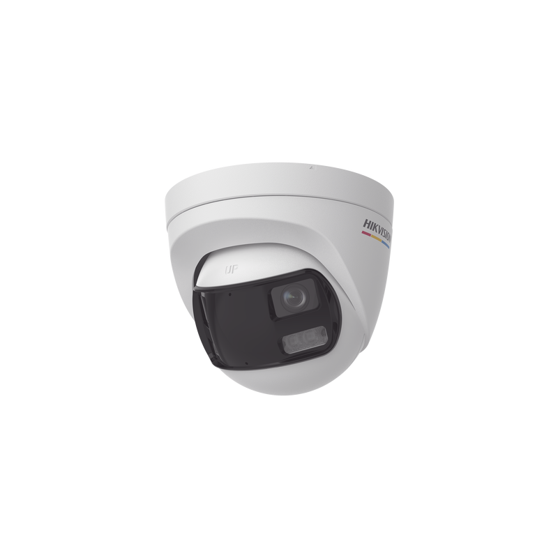 [ColorVu + Panoramica + Dual Light] Turret TURBOHD 3K (5 Megapixel) / Micrófono Integrado / Visión 180° / Imagen a Color 24/7 / 40 mts Luz Blanca + 40 mts IR / Exterior IP67 / WDR