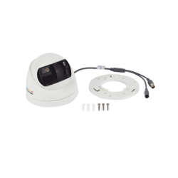 [ColorVu + Panoramica + Dual Light] Turret TURBOHD 3K (5 Megapixel) / Micrófono Integrado / Visión 180° / Imagen a Color 24/7 / 40 mts Luz Blanca + 40 mts IR / Exterior IP67 / WDR