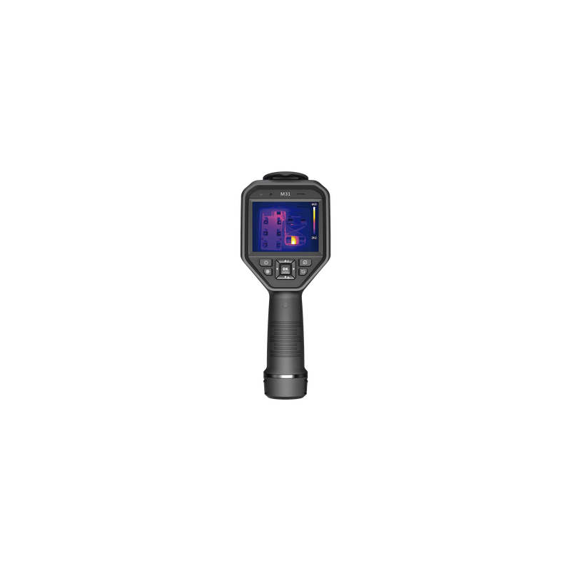 M31 - Cámara Termográfica Portátil Dual / Lente Térmico 9.7 mm (384 x 288) / Lente Óptico (8 Megapixel) / WiFi / IP54 / Ranura MicroSD hasta 64 Gb  / Hasta 5 Horas de Funcionamiento Continuo