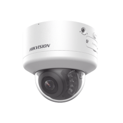 Domo IP 4 Megapixel / Lente Mot. 2.7 a 13.5 mm / Dual Light (40 mts IR + 40 mts Luz Blanca  / Exterior IP66 / IK10  / Audio y Alarma I/O / PoE+ / ONVIF / Micro SD / 4 Analíticos: AcuSense, Deteccion Facial, Conteo de Personas por Cruce y Zona