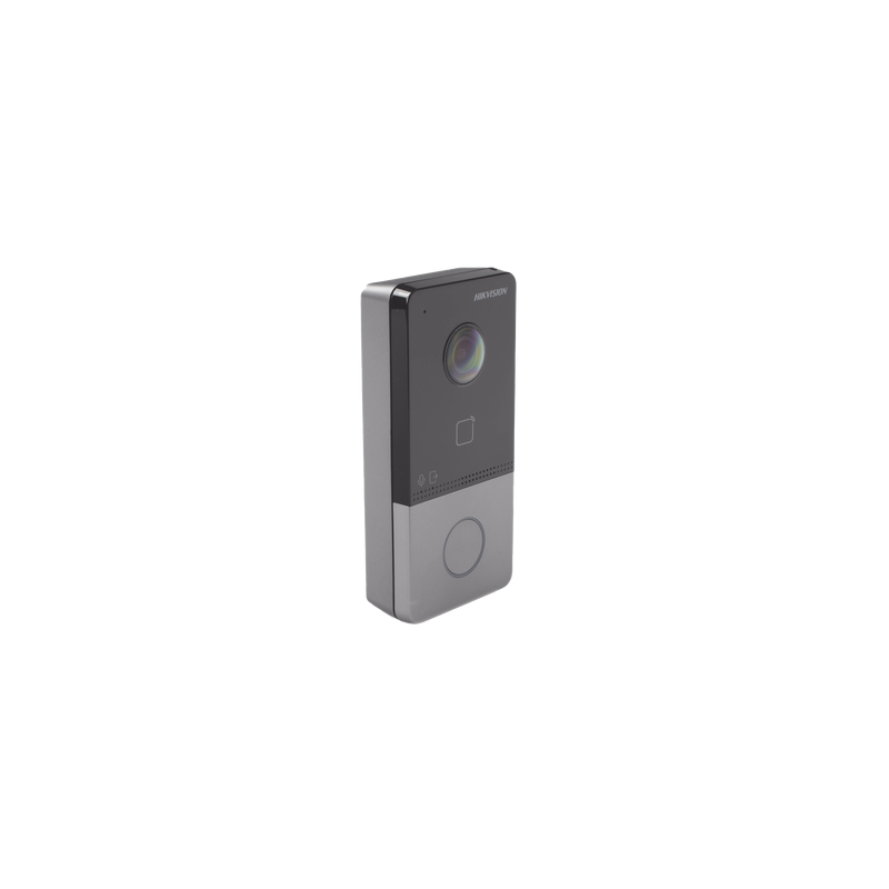 Videoportero IP 2 Megapixel / PoE Estandar / IP65  / Apertura desde Hik-connect / Soporta 1 Departamento y Hasta 6 Monitores / Soporta Tarjetas Mifare / 1 Salida Relay