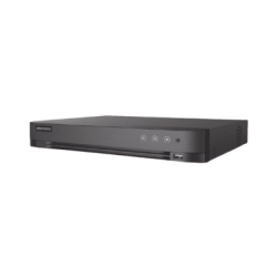 DVR 16 Canales TURBOHD + 8 Canales IP / 5 Megapixel Lite - 3K Lite / Salida Independiente HDMI - VGA / Audio de Dos Vías por Coaxitron / Reconocimiento Facial / ACUSENSE (Evista falsas alarmas) / 1 Bahía de Disco Duro / Salida de Video en Fu