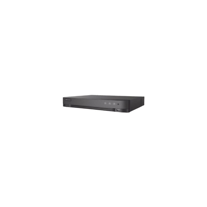 DVR 16 Canales TURBOHD + 8 Canales IP / 5 Megapixel Lite - 3K Lite / Salida Independiente HDMI - VGA / Audio de Dos Vías por Coaxitron / Reconocimiento Facial / ACUSENSE (Evista falsas alarmas) / 1 Bahía de Disco Duro / Salida de Video en Fu