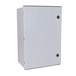 Gabinete de Poliéster IP55 Uso en Exterior (800 x 1000 x 300 mm) con Placa Trasera Interior de Plástico (Incluye Chapa y Llave).