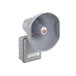 AudioMaster® Altavoz de bocina reentrante para megafonía y anunciamiento publico, 30W de Potencia, Listado contra incendios UL, Color Gris