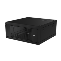 Gabinete de Pared con Puerta Perforada, 635mm de Profundidad, 4U Rack de 19 in, Acero Reforzado