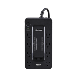 UPS de 425 VA/255 W, Topología Standby, Entrada 120 Vca NEMA 5-15P, Tipo Gabinete Compacto, Con 8 Tomas NEMA 5-15R