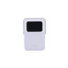 Power Bank Inalambrico | 5000mAh | 7.5W  |  Con Emojis de Estado | Carga Rápida USB-C Bidireccional  | Pantalla TFT  Inteligente | 13 niveles de Proteccion | Con Holder | Color Purple.