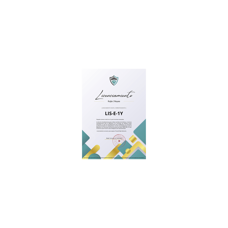 Paquete Licencia 1 año  (5 en 1), para Funciones Avanzadas Firewall modelo Z5100 series