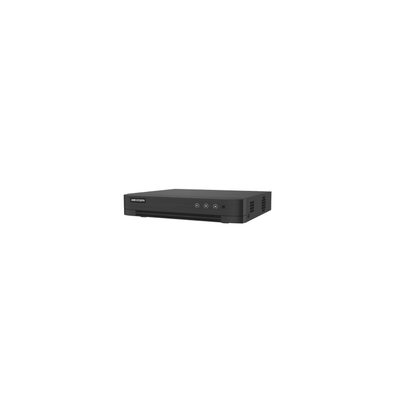 [Audio Bidireccional] DVR 4 Canales TurboHD + 1 Canal IP / 2 Megapixel (1080p) Lite / Acusense Lite (Evita Falsas Alarmas) / Audio por Coaxitron / 1 Bahia de Disco Duro / H.265+ / Salida de Vídeo Full HD