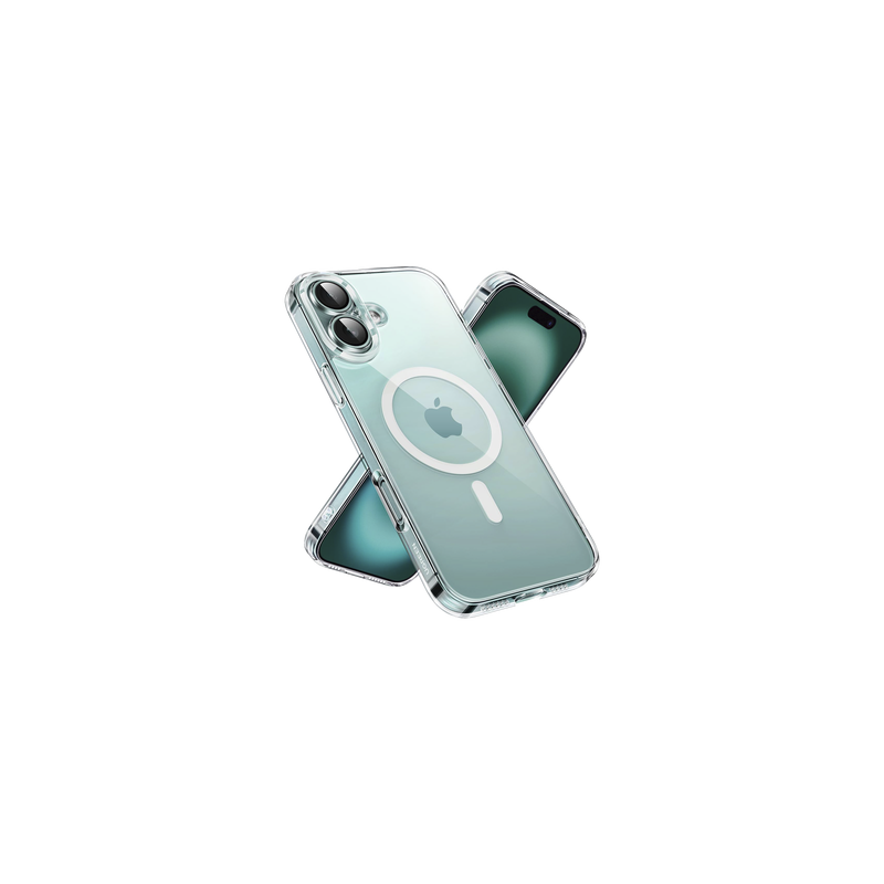 Funda protectora magnética transparente UGREEN Classy para iPhone 16 (transparente)