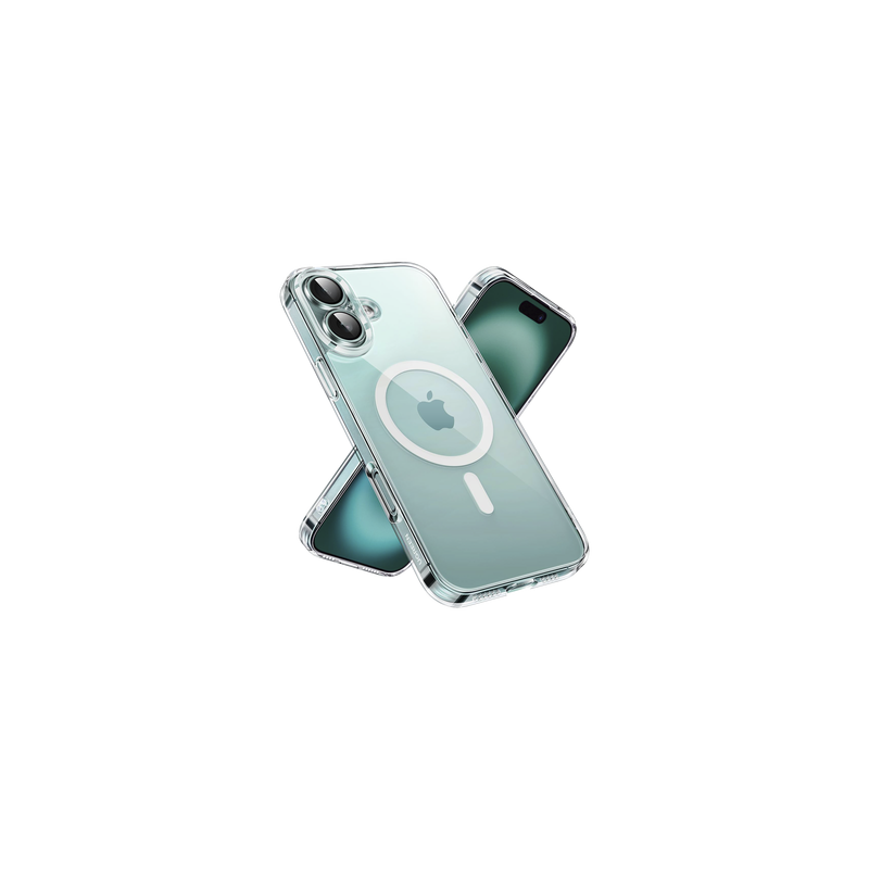 Funda protectora magnética transparente UGREEN Classy para iPhone 16 Plus (transparente)