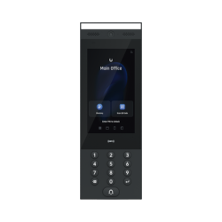 UniFi Intercom para interior/exterior IP65, Lector NFC y QR / Pantalla táctil 7", cámara, bocina y micrófono, sensor de movimiento, funciona con UniFi Access