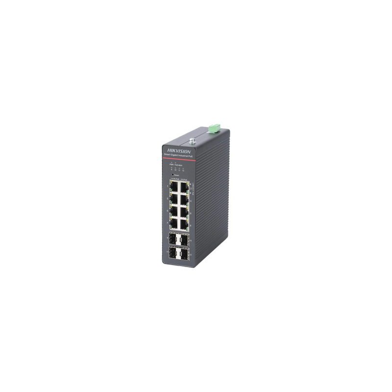 Switch Gigabit PoE+ / Industrial / Administrable / 4 Puertos Gigabit PoE+ (90 W) + 4 Puertos Gigabit PoE+(30 W) / 4 Puertos Gigabit SFP / 300 W Total / 48 a 57 VCD / Ideal para Proyectos / 300 Metros de Distancia