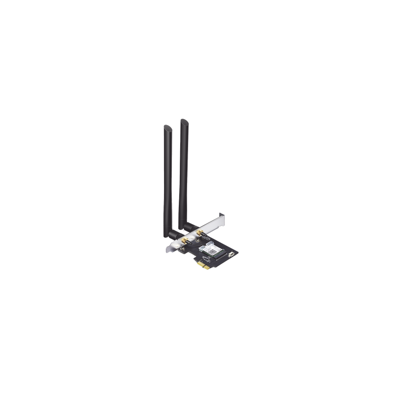 Adaptador PCIe inalámbrico doble banda AC 1200 Mbps / Antena de alta ganancia / Tecnología MU-MUMO 2X2 / Soporte de perfil bajo y Altura completa / Bluetooth 4.2