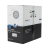Bobina de cable de 305 metros Cat6+, CMR, CALIBRE 23 ALTO RENDIMIENTO, ETL,UL, color azul, super flexible, para aplicaciones de video vigilancia, video HD, y redes de datos. Uso interior.