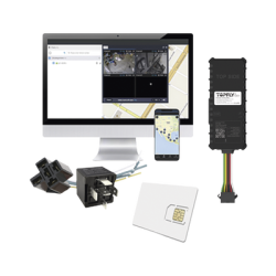 Kit Dispositivo TLW26BL para localización para vehículos / Conectividad 4G LTE y BLE 5.0 / Diferentes tipos de notificaciones / Corte y restablecimiento de energía / Relay + EPCOMGPSANUAL + SIM500MB2Y