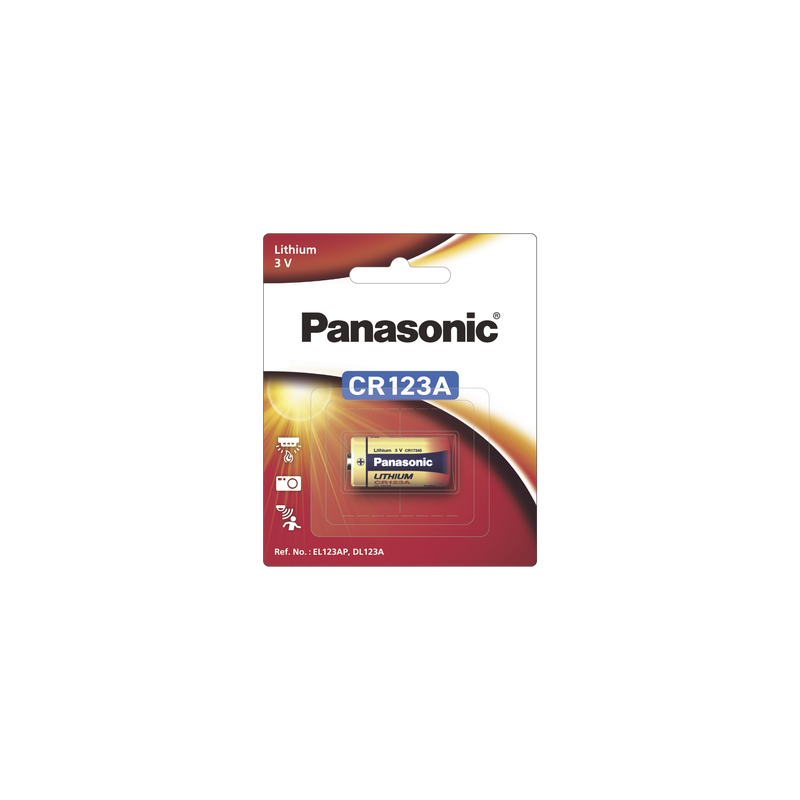 Batería de litio PANASONIC / 3 Vcc /1,550 mAh / Aplicación en transmisores de alarma inalámbricos/ Con empaque