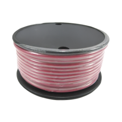 Rollo de cable grado marino calibre 16 en color rojo de 100 pies (30.48 m).