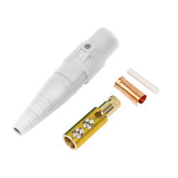 Conector camlock | 400 AMPERES | MACHO | color blanco