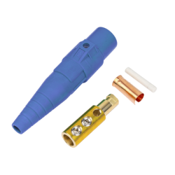 Conector camlock | 400 AMPERES | MACHO | color azul