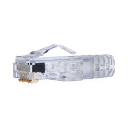 Plug RJ45 Cat6 de 3 Piezas, Para Cable UTP de Calibre 23-24 AWG, Chapado en Oro de 50 micras, Paquete de 100 piezas