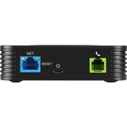 Adaptador de Teléfono Analógico HT801 V2 / 1 Puerto FXS (Conectar Teléfono Análogo) / VoIP Avanzado / Seguridad TLS y SRTP / Soporte Fax T.38 / Compatibilidad con Serie UCM /