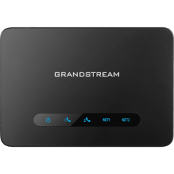 Adaptador de Teléfono Analógico ATA 2 Puertos FXS (Conectar Teléfono Análogo) con Router NAT Gigabit / Compatible SIP / Cifrado AES Reforzado / Calidad de Voz HD / Soporta Fax T.38 / Router NAT Alto Rendimiento
