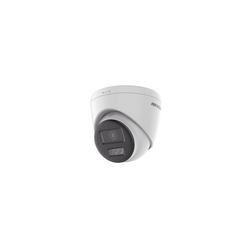 [Audio Bidireccional + Dual Light + ColorVu] Turret TURBOHD 4K (8 Megapixel) / Lente 2.8 mm / 40 mts IR EXIR + 40 mts Luz Blanca / Micrófono y Bocina Integrado / Exterior IP67 / dWDR