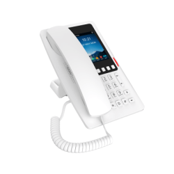 Teléfono IP Wi-Fi Hotelero con PoE, Puerto USB de Carga y Pantalla LCD de 3.5"