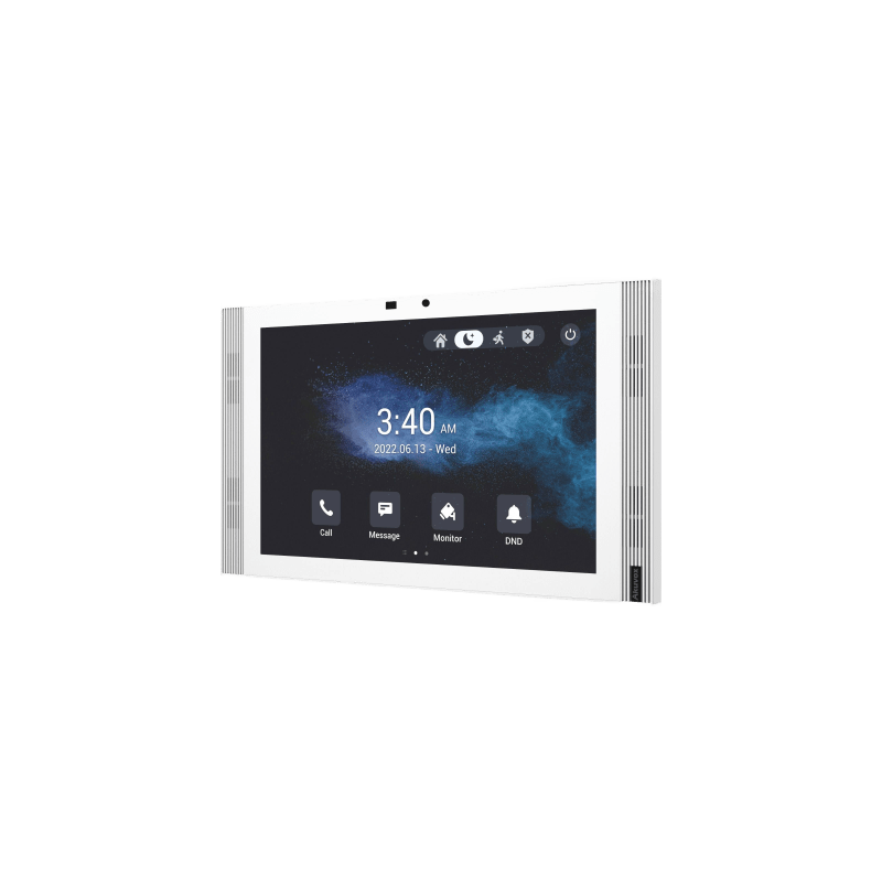 MONITOR COLOR BLANCO DE 10" IPS LCD / CERTIFICADO POR GOOGLE PLAY STORE / ANDROID 12 OS / WI-FI 6 / POE /  SIP / ENTRADAS DE ALARMA / ADMINISTRACIÓN 100 EN LA NUBE