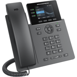 Teléfono IP Grado Operador / 3 Líneas / 12 Botones Virtuales Multiuso / Pantalla LCD 2.8 Pulgadas / Puertos Gigabit con PoE / Audio HD / Compatible con GDMS