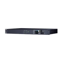 PDU ATS (Fuente Redundante Auto-transferible) Monitoreable, Para Distribución de Energía, 2 Entradas 120 Vca NEMA5-15P, Con 10 Salidas NEMA 5-15R, Horizontal 19in, 1UR 