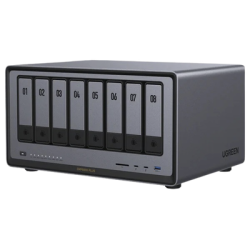 NASync DXP8800 Plus | SO UGOS Pro |  Intel X86 12th Gen Intel® Core™ i5 | SSD 128 GB | 8-Bahias (SATA) | 8GB DDR5 (Exp. a 32GB) | 2* M.2 SSD | 4 Puertos Thunderbolt™4 | WiFi | 1*USB3.2 Gen2, 10Gb/s | HDMI 8k.