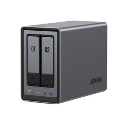 NASync DXP2800 | SO UGOS Pro |  Intel N100 12th Gen Intel® 4 Core™ | 2 Bahías SATA hasta 48TB | 2-Bahias (M.2 NVMe) hasta 16TB | 8GB DDR5 (Exp. a 16GB) | Ethernet 2.5G  | HDMI 4K | 2* USB2.0 | 1*USB 3.2Gen | 1* USB 3.2Gen2 | 1*USB-C 3.2Ge