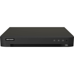 DVR 16 Canales TURBOHD + 16 Canales IP / 8 Megapixel (4K) / Audio Bidireccional / ACUSENSE / Audio Bidireccional / 1 Bahía de Disco Duro / Salida de Video en Full HD / H.265+