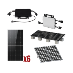 Kit Solar Interconexion  / 3kW  220Vca / Microinversores HOYMILES / Montaje Incluido  
