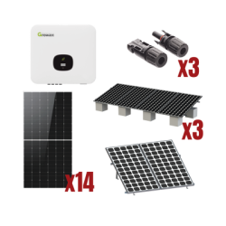 Kit Solar Interconexion  / 8kW  220Vca / Inversor GROWATT / Montaje Incluido  