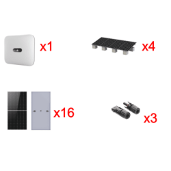 Kit Solar Interconexion  / 10kW  220Vca / Inversor HUAWEI / Montaje Incluido  