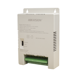 Fuente de Poder Regulada 12 Vcc / 13.5 Vcc / 15 Vcc para 16 Cámaras / 16 Amp (1 Amp por Salida) / Voltaje de Entrada 90 - 130 VCA / Soporta 4K / Modo para Largas Distancias