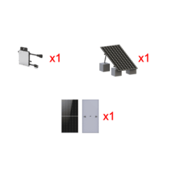 Kit Solar Interconexion  / 500 W  220Vca / Microinversores HOYMILES / Montaje Incluido  